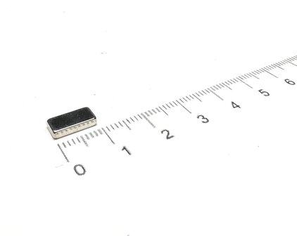 blok magneetje 10x5x2 mm neodymium