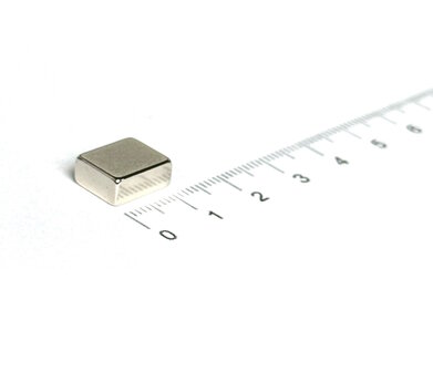 Blokmagneet 12x10x5 mm neodymium