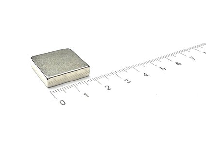 neodymium blok magneet 20x20x5 N35