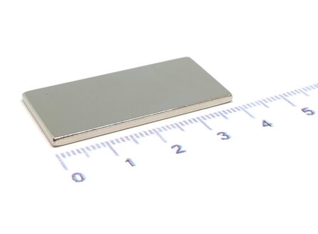 40x20x2 mm N42 neodymium blokmagneet