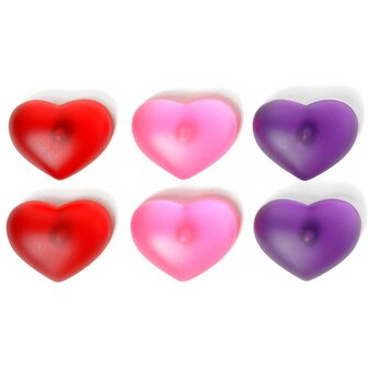 Verhogen doolhof Wie Mooie gekleurde harten magneten - set van 6 stuks
