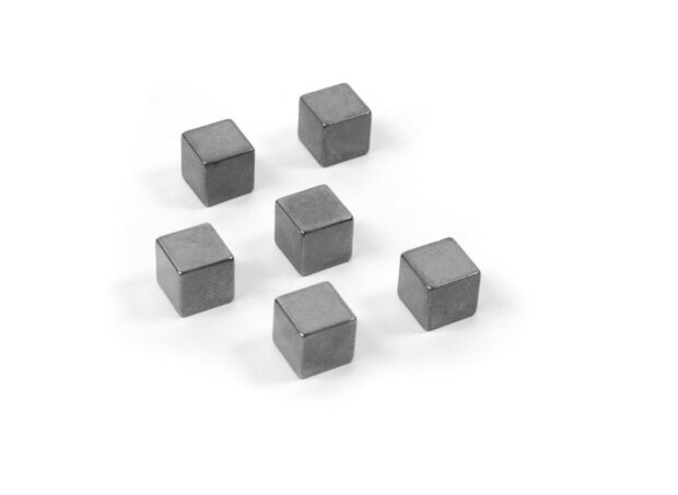 Magic Cube Medium - set van 6 supersterke kubus magneten