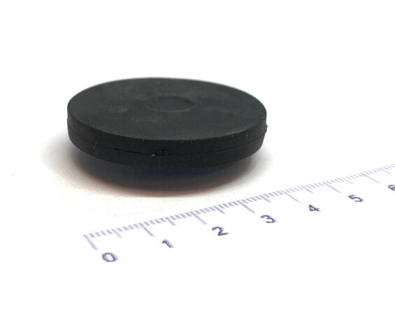 Neodymium potmagneet rubber 43 mm M4