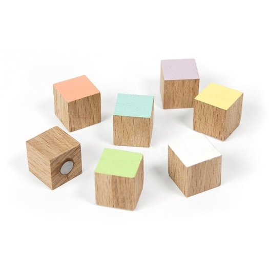 Houten blokjes Timber set van 7 stuks